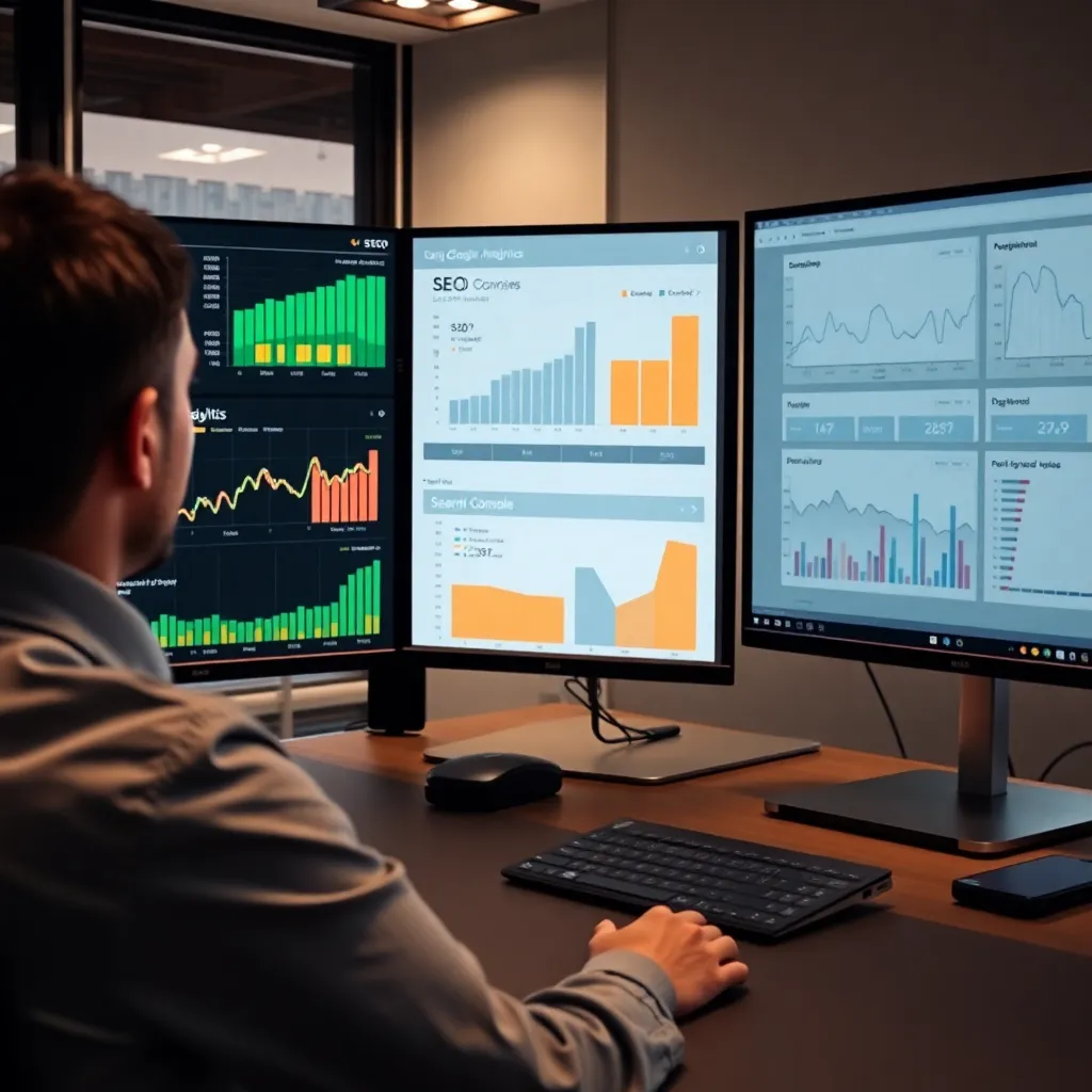 Content specialist schrijft SEO-vriendelijke blog artikel op computer