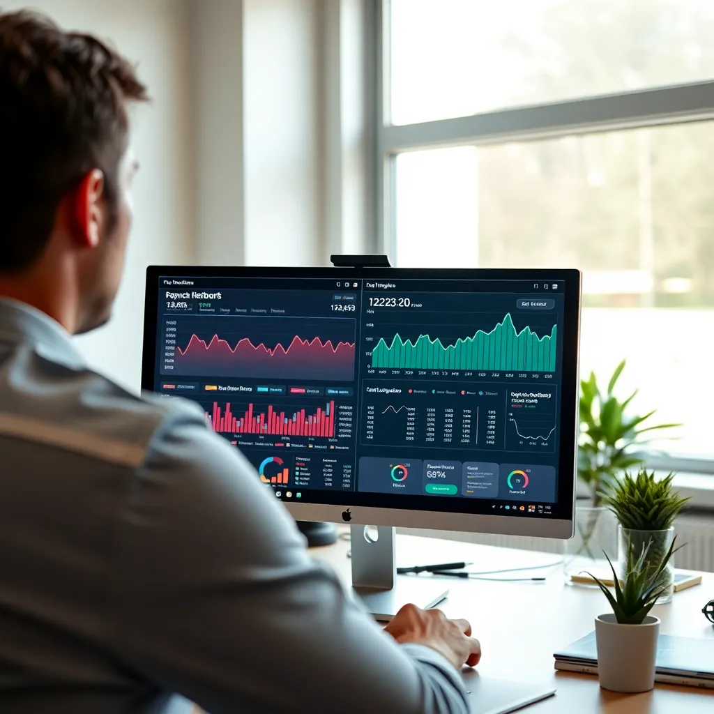 Persoon die zoekwoorden analyseert op een laptop met SEO tools